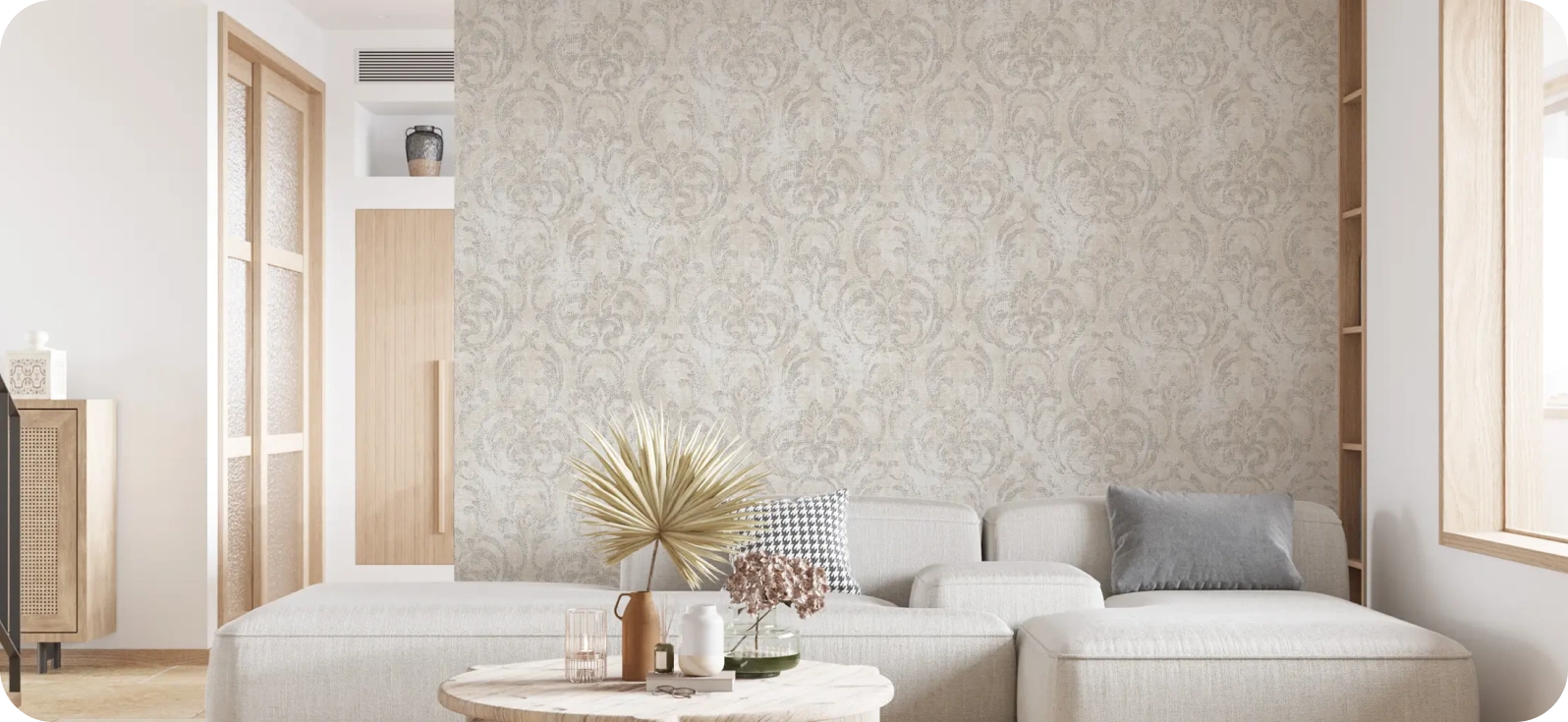 Vintage minimalist pattern wallpaper